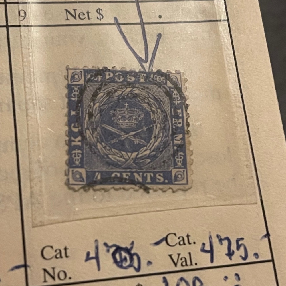 BWI British West Indies Scott # 4 Fine Large Paper HR Colony Stamp